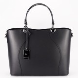 Cumpara ieftin Geanta neagra din piele naturala 1424A 125