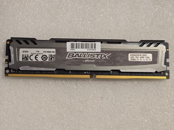 Memorie RAM desktop Crucial 8GB PC4-19200 DDR4 2400MHz BLS8G4D240FSB.16FBD2