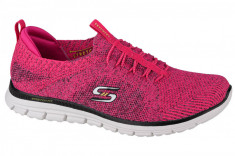 Pantofi pentru adida?i Skechers Luminate-She&amp;#039;s Magnificent 104075-HPBK Roz foto