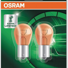 Set 2 Becuri Auto Semnalizare PY21W Osram Ultra LIfe 12V 21W