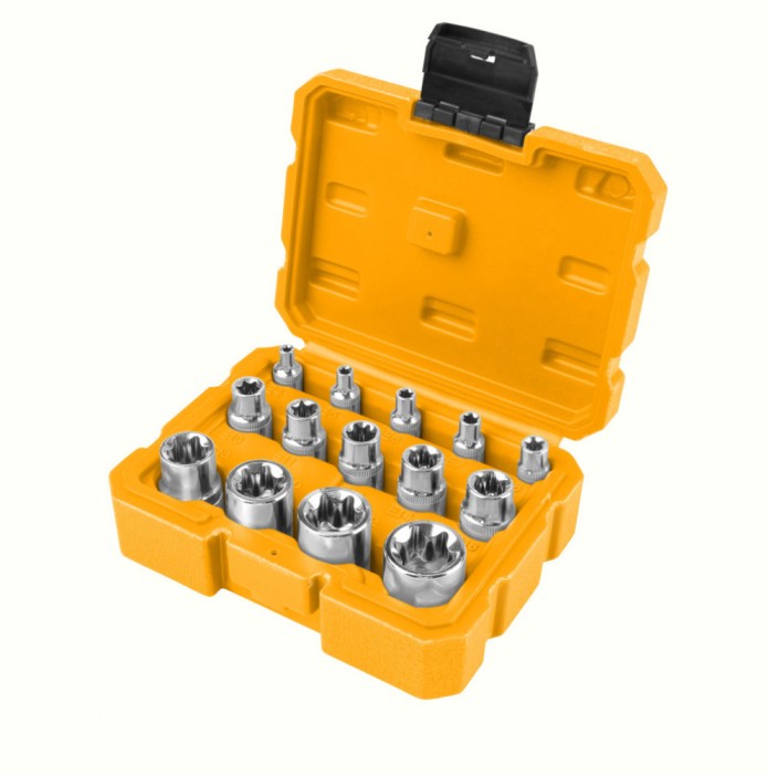 Trusa Set 14 Chei Tubulare Tip E E4-E24 Torx, Tolsen