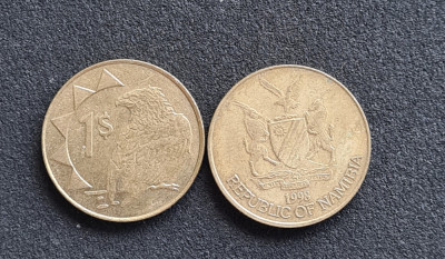 Namibia 1 dollar dolar 1998 foto