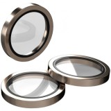 Folie de protectie Camera Spate Etteri pentru Apple iPhone 16 Pro Max / 16 Pro, Sticla Securizata, Bronz