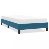Cumpara ieftin Cadru de pat fără saltea, albastru &icirc;nchis, 80x210 cm, catifea