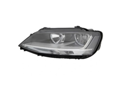Far VW JETTA (1B), 07.2010-, partea stanga, DEPO, cu LED daytime running light; H7+H7; electrical; cu motor; halogen, foto