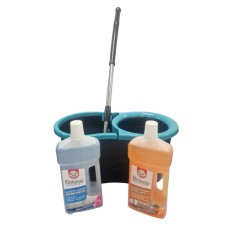 Set curatare podele Klintensiv , Mop rotativ Azay Interiors + solutii pentru parchet si pardoseli