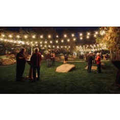 Ghirlanda Luminoasa Exterior, 100 m, cu 1 Led/m, Glob Transparent