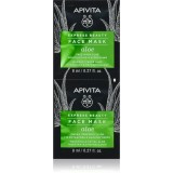 Apivita Express Beauty Moisturizing Face mask Aloe mască hidratantă răcoritoare faciale 2x8 ml