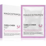 MAGICSTRIPES Chin &amp; Cheek Lifting Mask mască hidrogel, cu efect de fermitate, pentru bărbie și față 5 buc