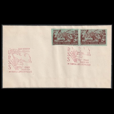 Plic Expozitie Filatelica Bucuresti 1949 cu LP256 foto