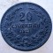 1.376 BULGARIA WWI 20 STOTINKI 1917