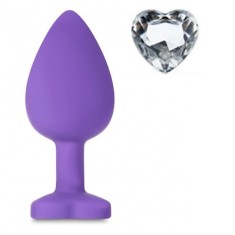 Dop Anal Brighty, Medium, Mov/Transparent, Mokko Toys