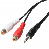 Poss Cablu Audio Jack M/RCA F Negru PSAUD26