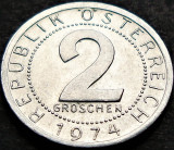 Moneda 2 GROSCHEN - Austria 1974 * cod 273 = excelenta