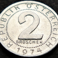 Moneda 2 GROSCHEN - Austria 1974 * cod 273 = excelenta