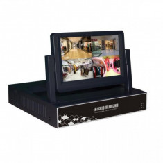 DVR 4 Canale CCTV cu LAN si Monitor LCD 7 Inch foto