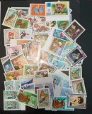 LOT 60 buc. ----stampilate-fauna,sport,arta,cosmos