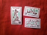 Serie CIAD 1962 - Jocuri Sportive , 3 valori, Nestampilat