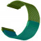 Curea otel, Milanese Loop, compatibila Garmin Vivomove HR, telescoape QR, Green Mix