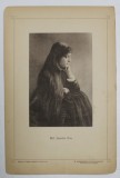 Mad. LUCRETIA DON. , FOTOGRAFIE DIN ALBUMUL NATIONAL , SERIE DE BUCAREST , EDITEUR LYONEL BONDY , FOTOGRAF W. CRONENBERG , CCA . 1900