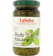 Pesto toscano bio cu busuioc, 180g LaSelva foto