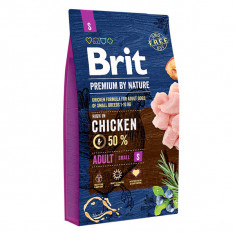 Brit Premium By Nature, Adult Small Breed, XS-S, Pui, hrană uscată câini, 8kg