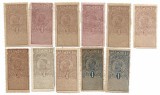 Timbre fiscale (11 buc.), 1916 - valori neobliterate