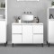 vidaXL Dulap de chiuvetă, alb, 80x33x60 cm, lemn prelucrat 821276