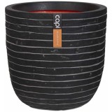 Cumpara ieftin Capi Jardinieră &icirc;n formă de ou &bdquo;Nature Row&rdquo; antracit 35x34 cm PKRWZ932