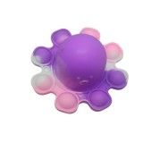 Jucarie antistres din silicon, flippy, pop it now and flip it, caracatita reversibila, multicolor, v7