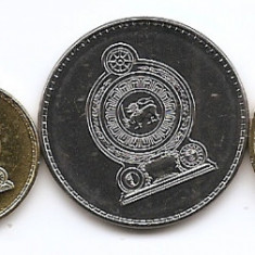 Sri Lanka Set 6 - 25, 50 cents 1, 2, 5, 10 Rupees 2005/13 - CLT6 , UNC !!!
