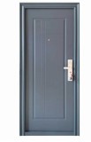 Usa Intrare Metalica Stanga Gri Antracit Apartament Birou Sediu Boxa Beci Camera Serviciu LN 205x88cm Manere Vizor Pervaz + LIVRARE GRATUITA !