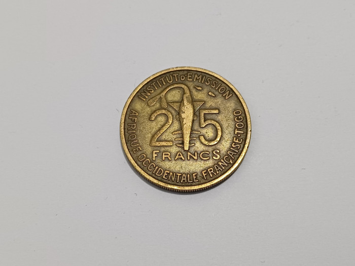 Africa de Vest Franceza - Togo - 25 francs 1957
