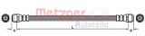 Conducta / cablu frana VW TOUAREG (7LA, 7L6, 7L7) (2002 - 2010) METZGER 4110361