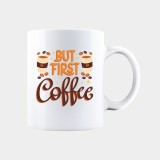 Cana alba personalizata BUT FIRST COFFEE, INOVATIX&reg;. 330ml