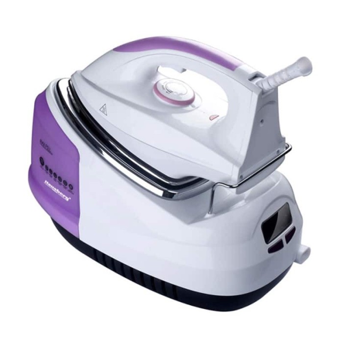 Statie de calcat Hausberg HB-7820, 2200 W, 1 l, Alb/Mov Statie de calcat Hausberg HB-7820, 2200 W, 1 l, Alb/Mov
