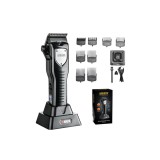 Masina de tuns profesionala cu acumulator, Wmark NG-2042, afisaj LED,7000rpm, 8 gratare 1.5mm - 18mm, cutit ceramic,negru