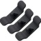 Set 3 cleme pentru cabluri, plastic, gri, 10x3 cm
