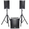 KIT SUBWOOFER 15&quot;/38CM + 2 SATELITI 10&quot;/25CM 800W RMS