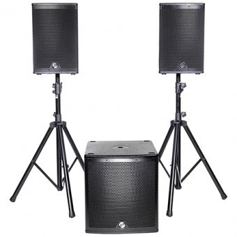 KIT SUBWOOFER 15&amp;quot;/38CM + 2 SATELITI 10&amp;quot;/25CM 800W RMS foto