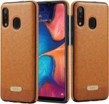 Husa slim pentru Samsung Galaxy A40 Sibada, TPU/piele, maro, 5,9 inchi