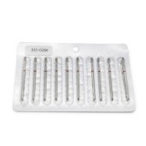 Set de 5 unități: Bit pentru cuticulă diamant, glonte, br&acirc;u roșu, 257/025R