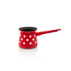 Ibric cafea Tufne Metalac, email, 7cm, 0.7l