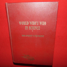 WORLD WHO'S WHO IN SCIENCEFROM ANTIQUITY TO THE PRESENNT-ALLEN G.DEBUS ANUL 1968
