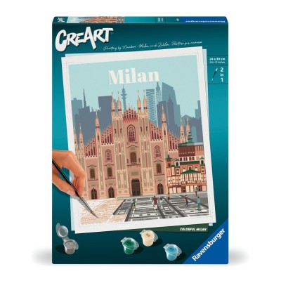 Ravensburger - CreArt pictura pe numere pentru adulti Milano plin de culoare foto