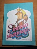 Carte pentru copii -simbad marinarul - din anul 1982 - carte format mare