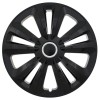 Set 4 capace roti model Terra Black, 16 inch, cu inel cromat AVX-TERRAB-16