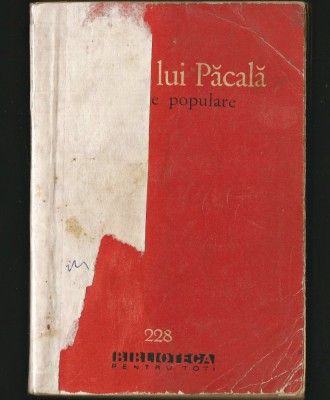 ISPRĂVILE LUI PĂCALĂ - POVESTIRI POPULARE - BPT foto