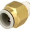 Conector Push-in Filetat 1/4" Alamă