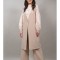 VESTA LUNGA IN STIL FORMAL CU NASTURE IN TALIE ALESSANDRA Bej TALIE UNICA